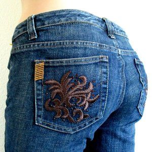 plus size tall jeans with bling